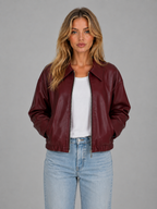 Women's Full-Zip Jacket | Collared Neck-Faylori