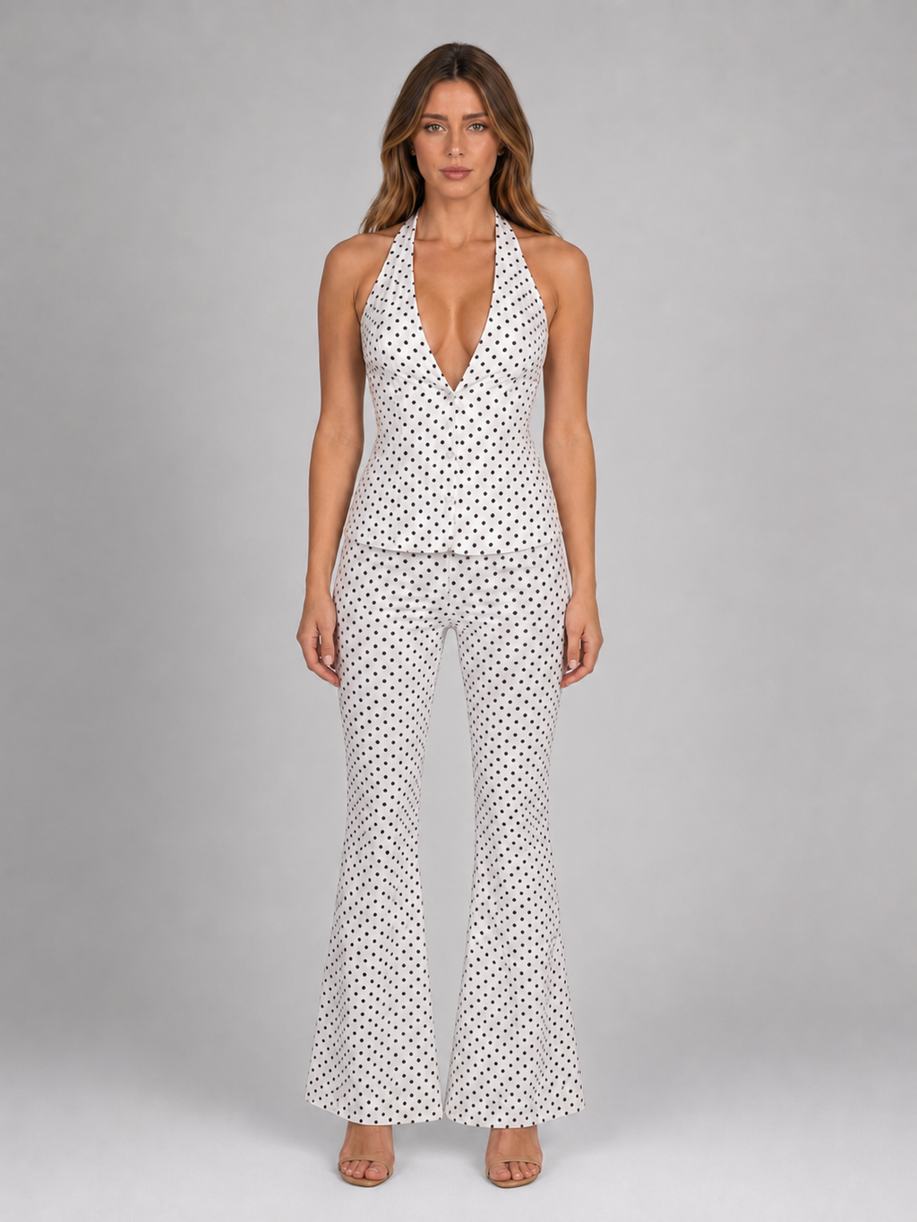 Women's Halter Set | Polka Dot-Faylori