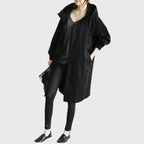 Women's Hooded Trench Coat | Button Front-Faylori