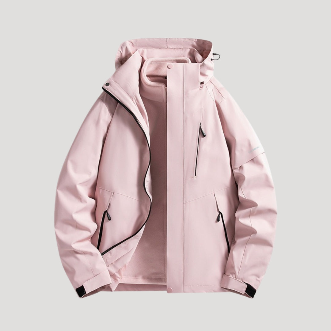 Women's Hooded Windbreaker Jacket | Zip Front-Faylori