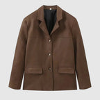 Women's Oversized Blazer | Notch Lapel-Faylori