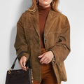 Women's Oversized Blazer | Notch Lapel-Faylori
