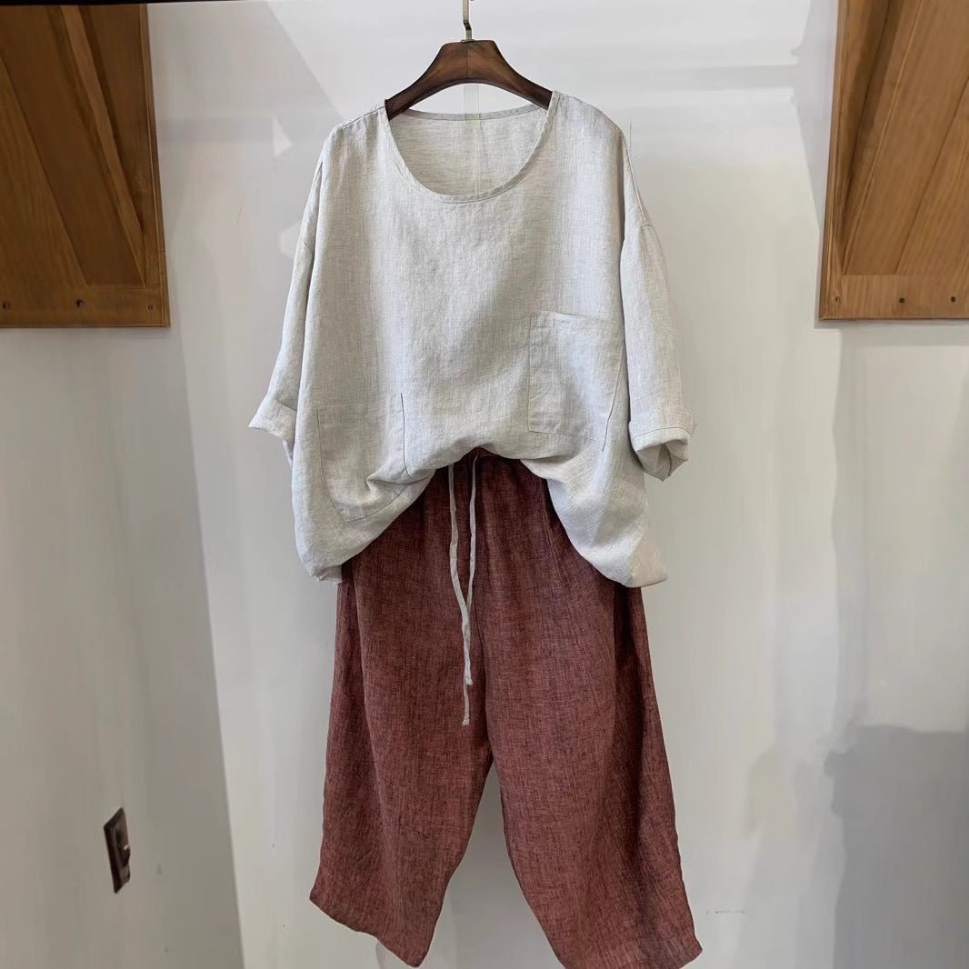 Women's Oversized Tunic | Patch Pocket-Faylori