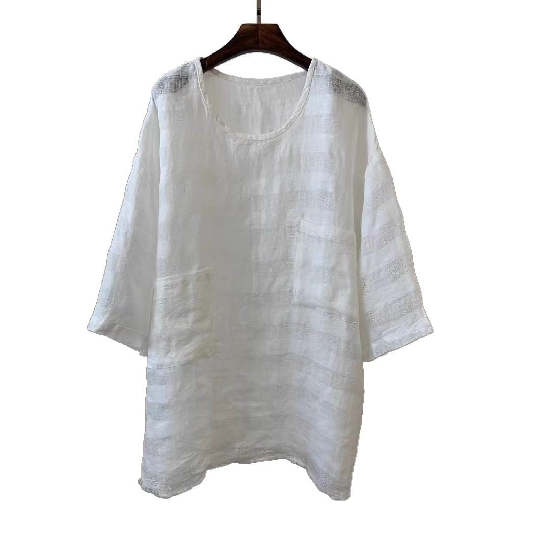 Women's Oversized Tunic | Patch Pocket-Faylori