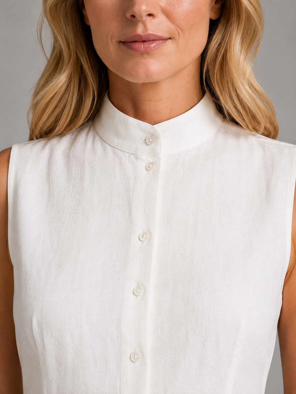 Women's Sleeveless Set | Button Top-Faylori