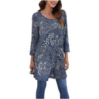 Women's Swing Tunic | Mandala Print-Faylori