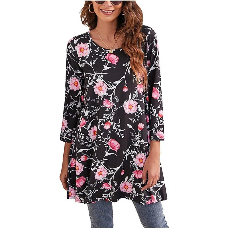 Women's Swing Tunic | Mandala Print-Faylori