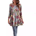 Women's Swing Tunic | Mandala Print-Faylori