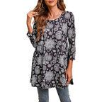 Women's Swing Tunic | Mandala Print-Faylori