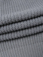 Zip-Up Cardigan Knit Ribbed Gray Men's Relaxed Fit – Casual, Office · Faylori