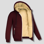 Zip-Up Hooded Jacket Men's Sherpa Lined Fleece Winter Coat – Casual, Outdoor · Faylori
