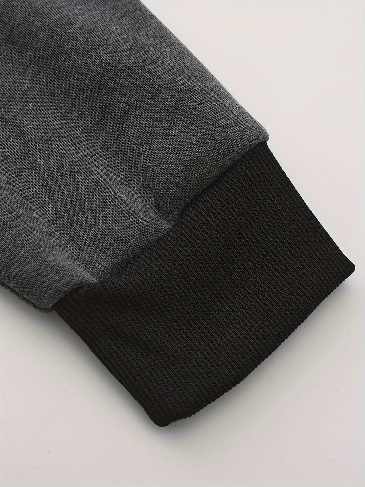 Zip-Up Hoodie Men's Color Block Black Brown Drawstring Kangaroo Pocket – Casual, Everyday, Gift
