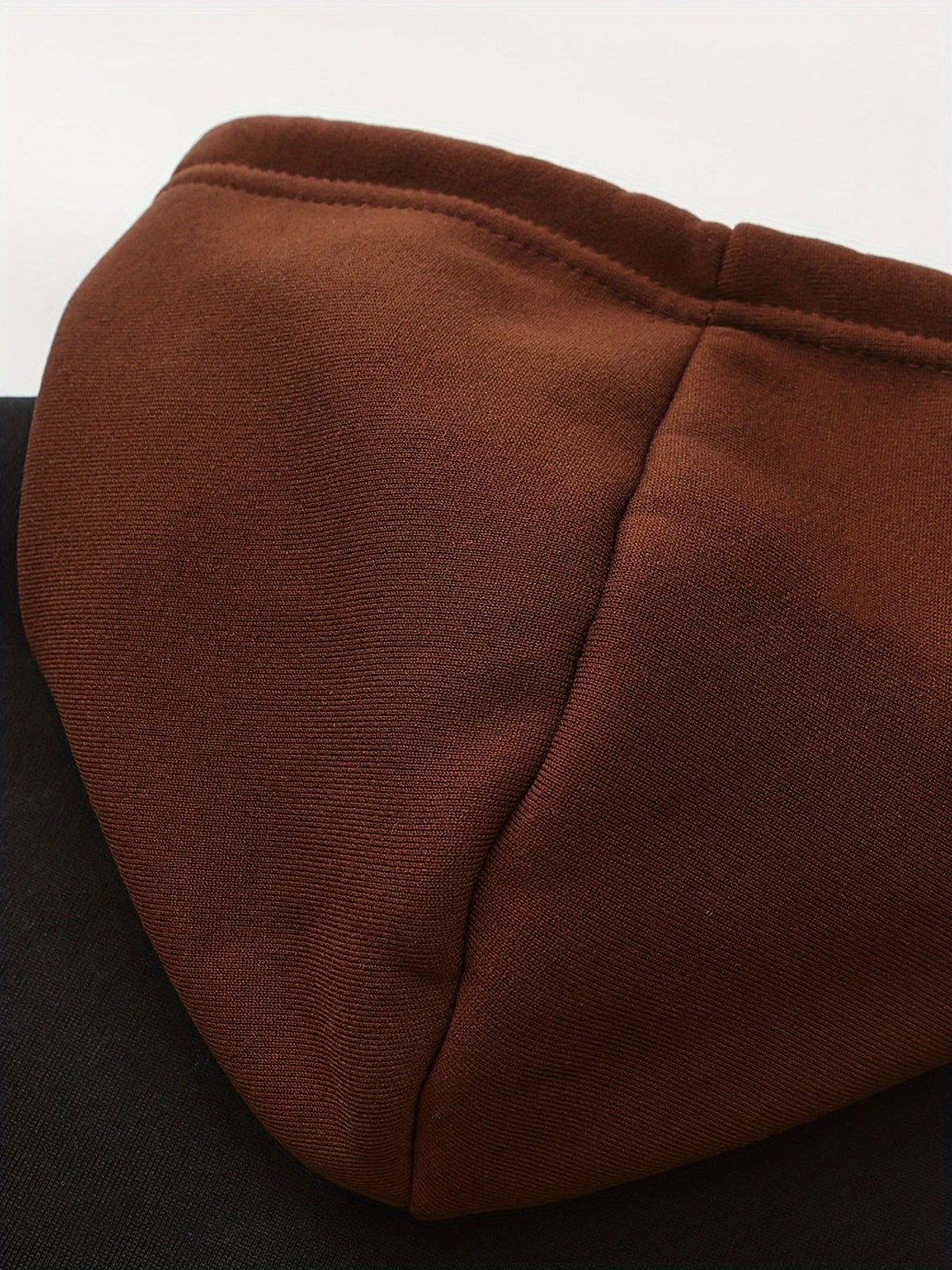 Zip-Up Hoodie Men's Color Block Black Brown Drawstring Kangaroo Pocket – Casual, Everyday, Gift